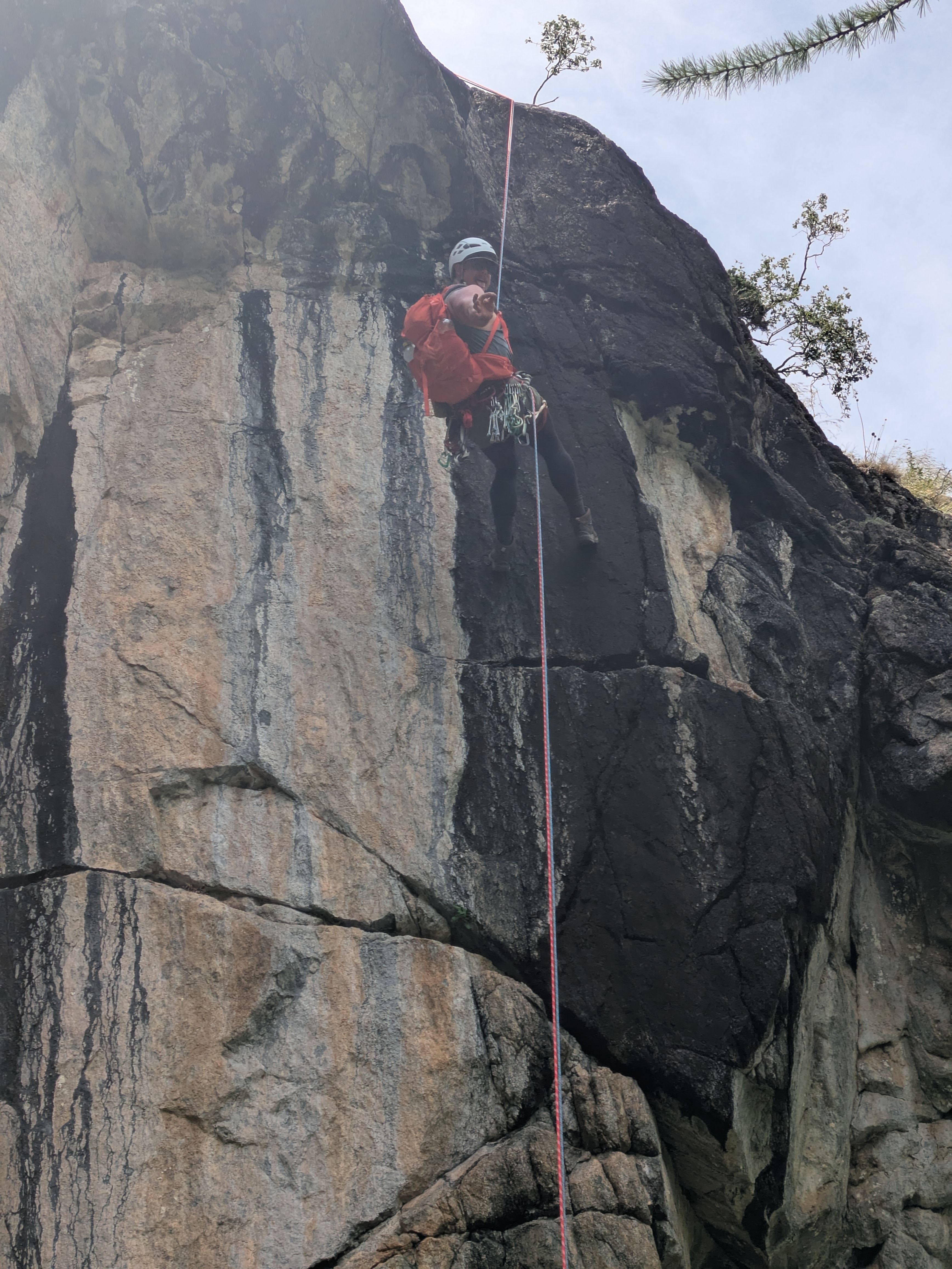 Abseiling in the Alps