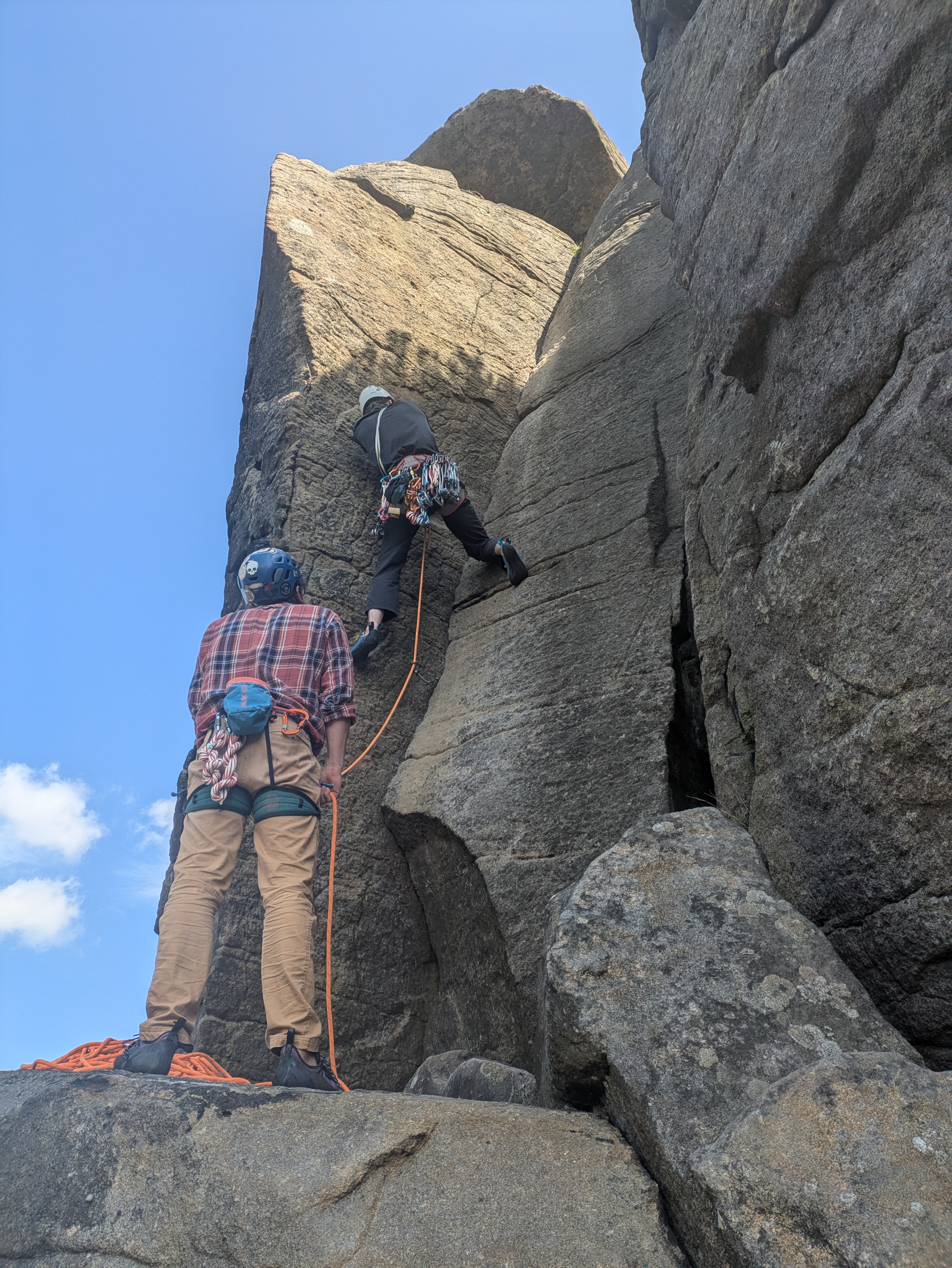 Bamford Edge climbing trip