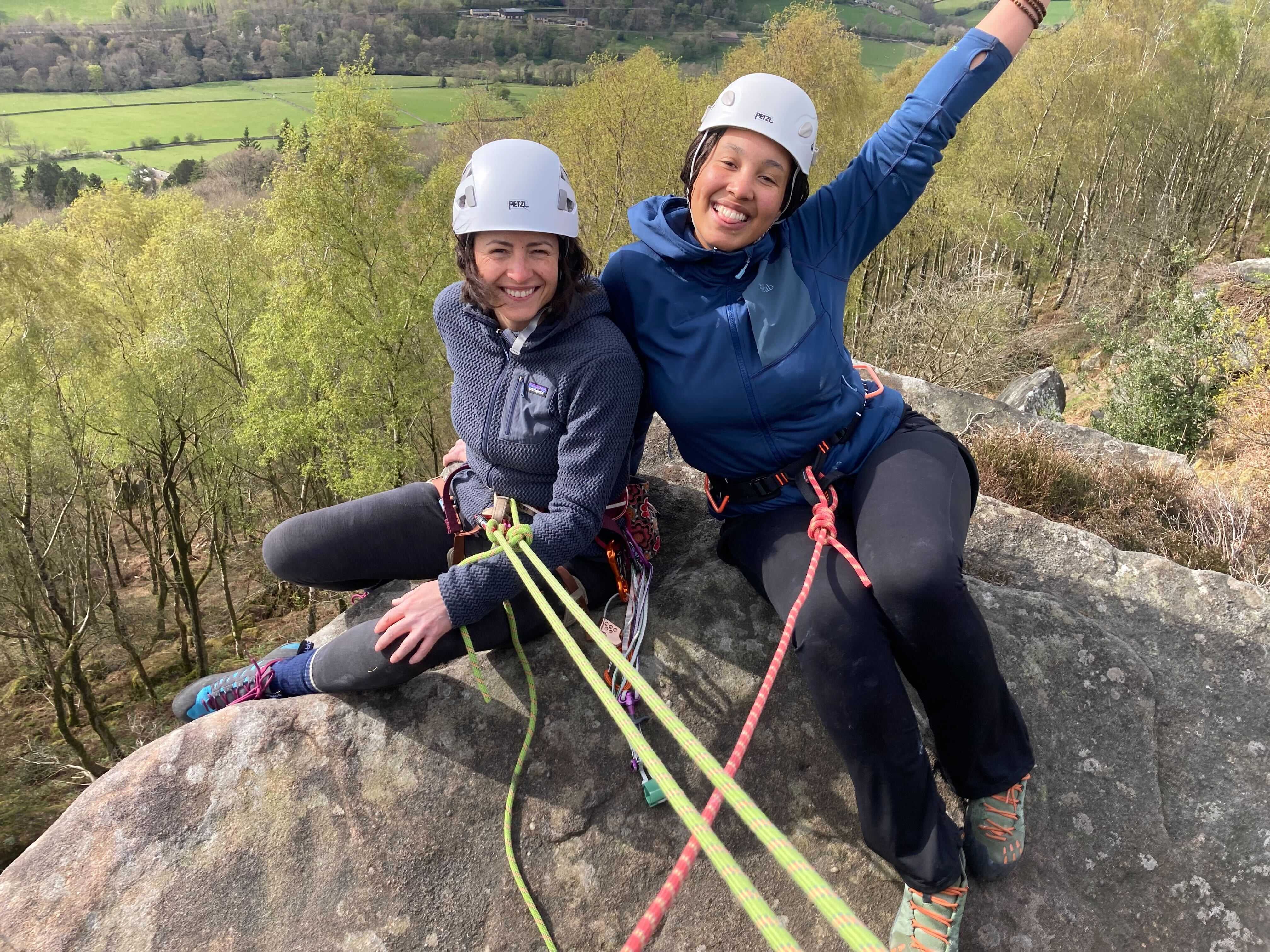 Summit Success at Froggatt, Peak District